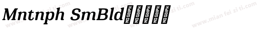 Montnapha SemiBold字体转换